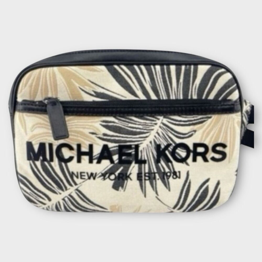 Michael Kors Cooper Slim Palm Jacquard Belt Bag Multicolor Unisex